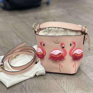 Brand New Kate Spade Flangmingo Bucket bag